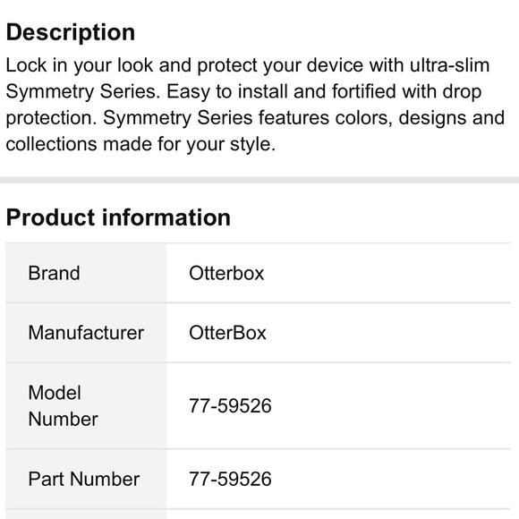 NEW OtterBox Symmetry iPhone X / Xs Black 1 piece - Picture 10 of 16